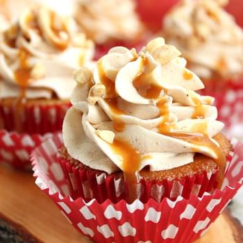 Caramel Apple Cupcakes with Cinnamon Buttercream