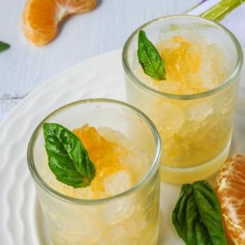 Refreshing Orange Basil Granita! {Vegan + Gluten-free + Jain}