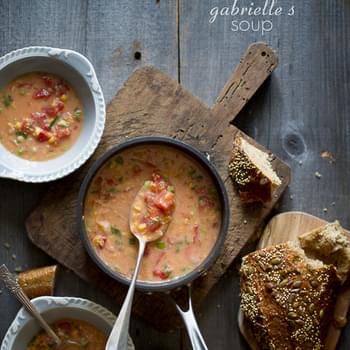 Gabrielle's Simple Tomato and Corn Soup