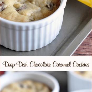 Deep-Dish Chocolate Caramel Cookies