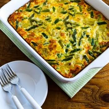 Easter Breakfast Casserole with Asparagus and Artichoke Hearts