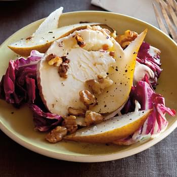 Radicchio Salad With Pears, Walnuts and Goat Cheese