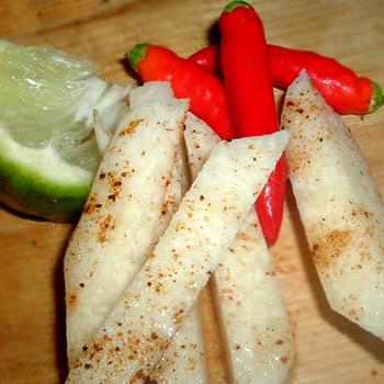 Jicama Chili Sticks recipe – 23 calories