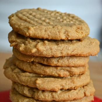 Super Easy Three Ingredient Peanut Butter Cookies #Recipe