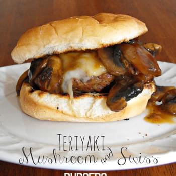 Easy Teriyaki Mushroom and Swiss Burgers