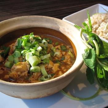 Curry Mapo Tofu w/ Ground Chicken