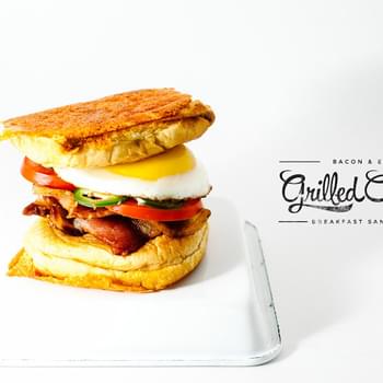 Bacon and Egg Grilled Cheese Breakfast Sandwich