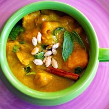 Butternut Squash Curry with Apples and Basil