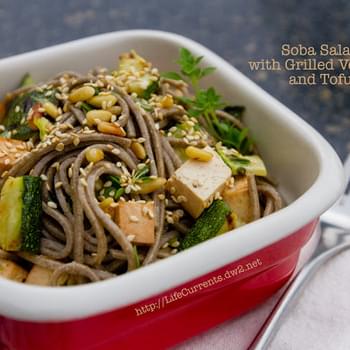 Soba Salad with Grilled Veggies and Tofu