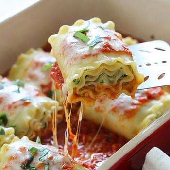 Three Cheese Zucchini Lasagna Rolls