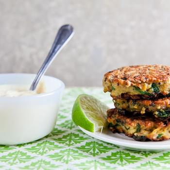 Sweet Potato and Quinoa Patties with Curry Sauce