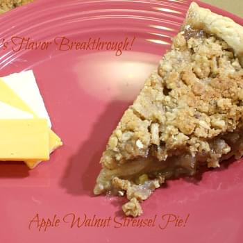 Apple Walnut Streusel Pie!