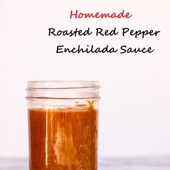 Homemade Roasted Red Pepper Enchilada Sauce {gf+v}