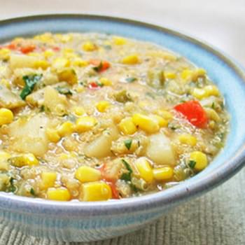 Quinoa Corn Chowder Main Dish Recipe & Video