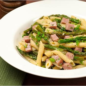 Pasta Primavera with Asparagus and Ham