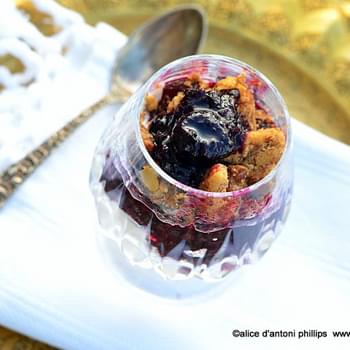 ~blueberry & Rhubarb Compote & Crumbles~