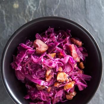 Braised Red Cabbage with Chestnuts