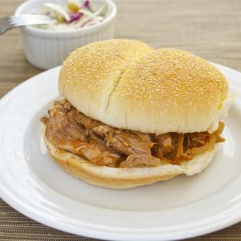Pulled Pork Sandwiches with Smoky Orange Barbecue Sauce