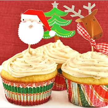 Vanilla Bean Cupcakes with Chai Spiced Frosting