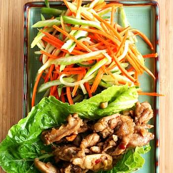 Asian Lettuce Wraps for Almost Meatless Potluck