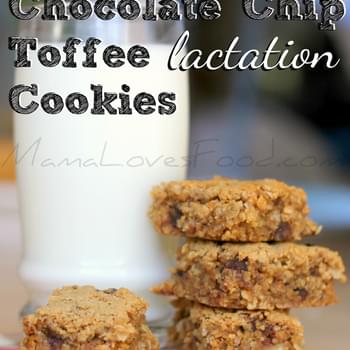 Chocolate Chip Toffee Lactation Cookies.