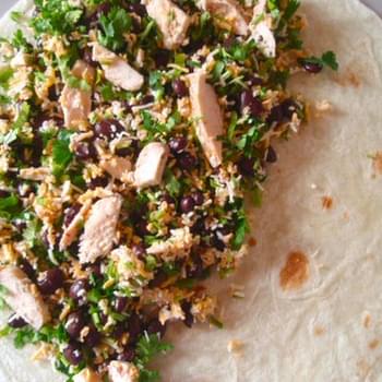 Grilled Chicken Quesadillas with Black Beans and Corn