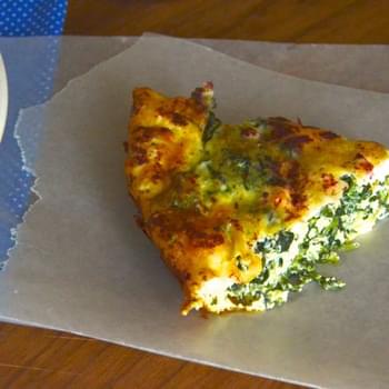 Crustless Spinach and Feta Quiche with Sumac