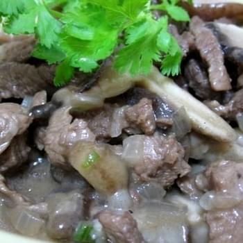 Beef Stroganoff with Mushroom (for Atkins Diet Phase 1)