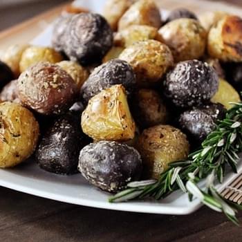 Salt Crusted Potatoes with Fresh Rosemary