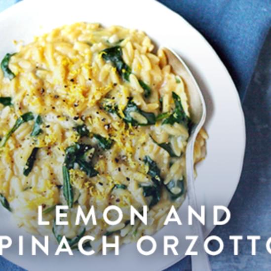Lemon and Spinach Orzotto