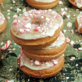 Peppermint Hot Chocolate Donuts
