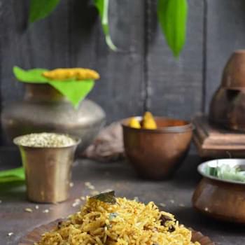 Vetrilai Poondu Saadam (Betel Leaves & Garlic Rice)