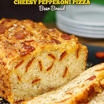 Cheesy Pepperoni Pizza Beer Bread