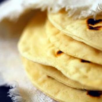 Texas Flour Tortillas (adapted from The Border Cookbook by Cheryl Alters Jamison and Bill Jamison)