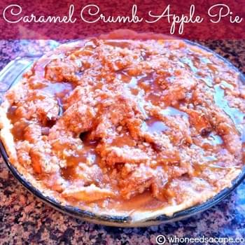 Caramel Crumb Apple Pie
