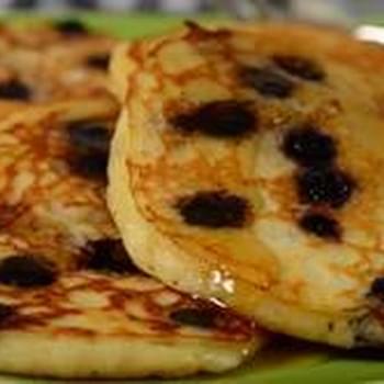 Blueberry Pancakes Recipe & Video