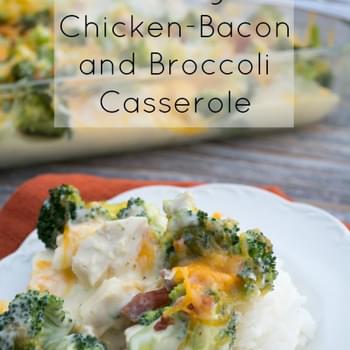 Cheesy, Chicken, Bacon, and Broccoli Casserole