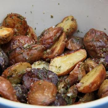 Roasted Potato Salad with Lemon and Dill Dressing