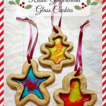 Gingerbread Glass Cookies