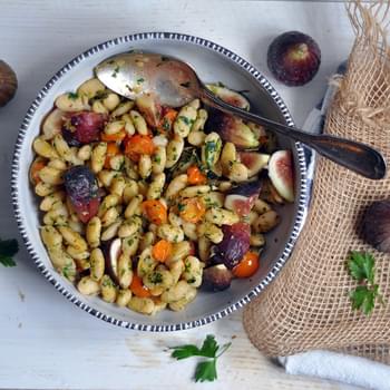 Herbed Parmesan Beans with Tomatoes and Figs