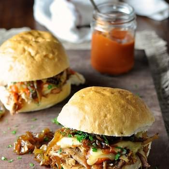 Mexican Pork Rolls with Caramelised Onion