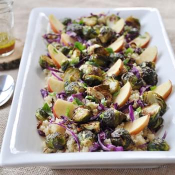 Roasted Brussels Sprout, Apple, and Quinoa Salad