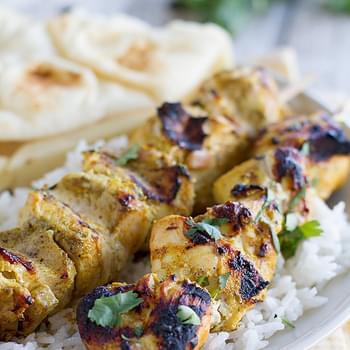 Grilled Indian Chicken Skewers