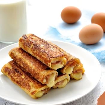 Ham & Cheese French Toastie Roll Ups