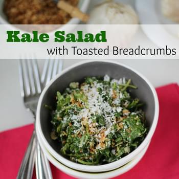 Kale Salad with Toasted Breadcrumbs