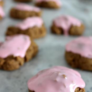 Molasses Cookies with Mint Frosting