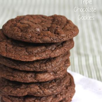 Triple Chocolate Cookies #OXOGoodCookies