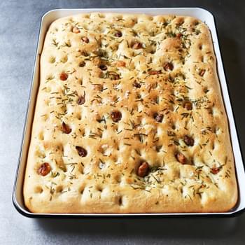 Roasted Garlic Focaccia with Rosemary