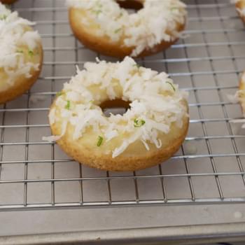 Coconut-Lime Baked Donuts