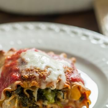 Vegetable Lasagna Roll ups